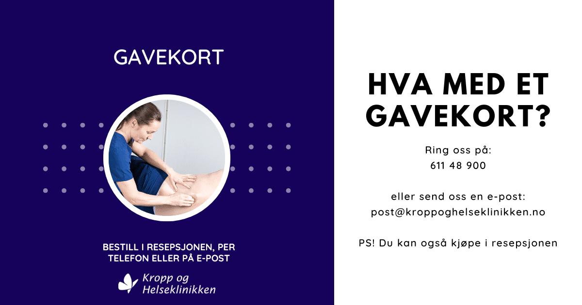 Gavekort - Kropp og Helseklinikken Gjøvik